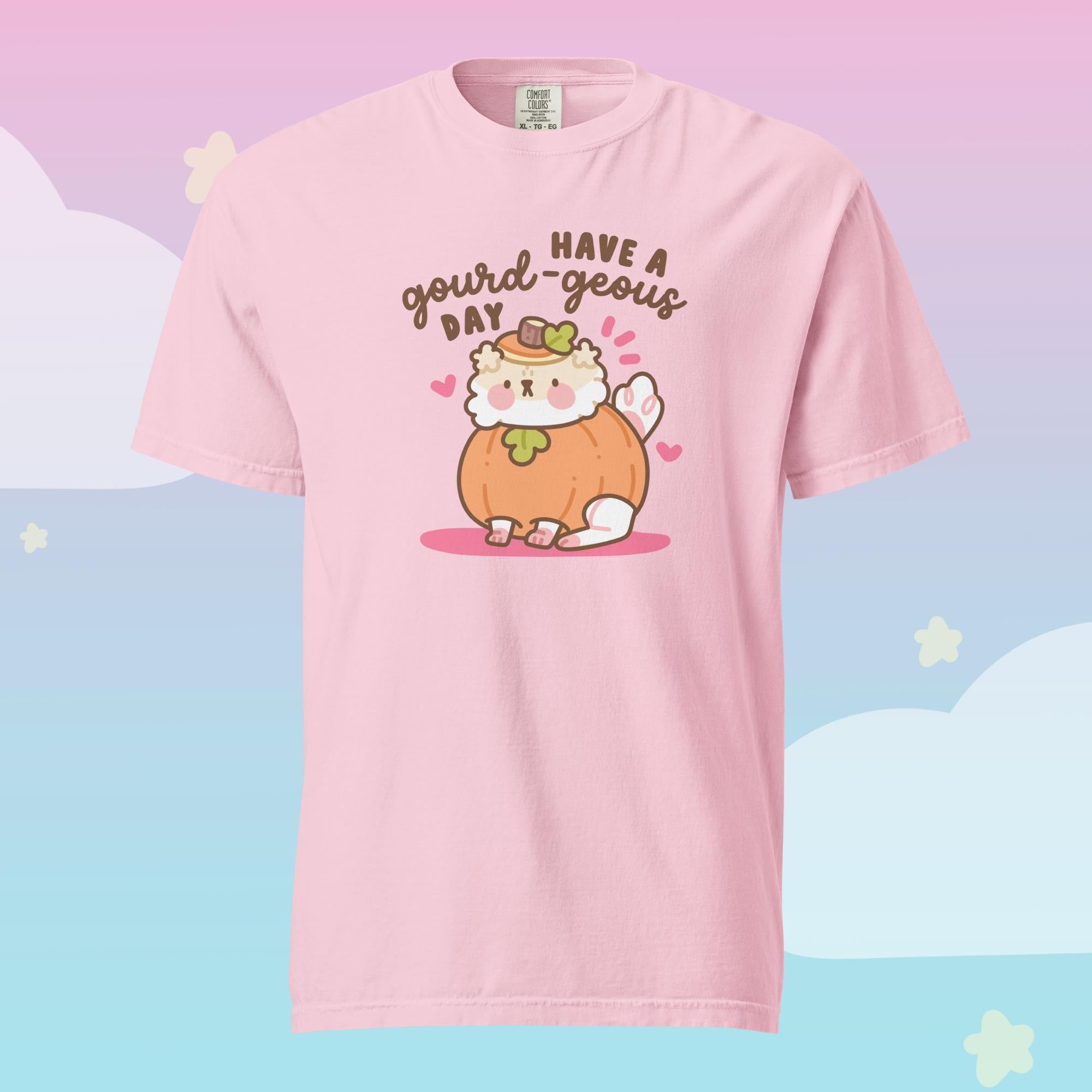 Puddin the Dog Halloween T-Shirt | Have a Gourd - geous Day Kawaii Pumpkin Tee Katnipp character product