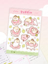 Puddin the Dog Sakura Planner Sticker - PUD 007 - Katnipp Studios