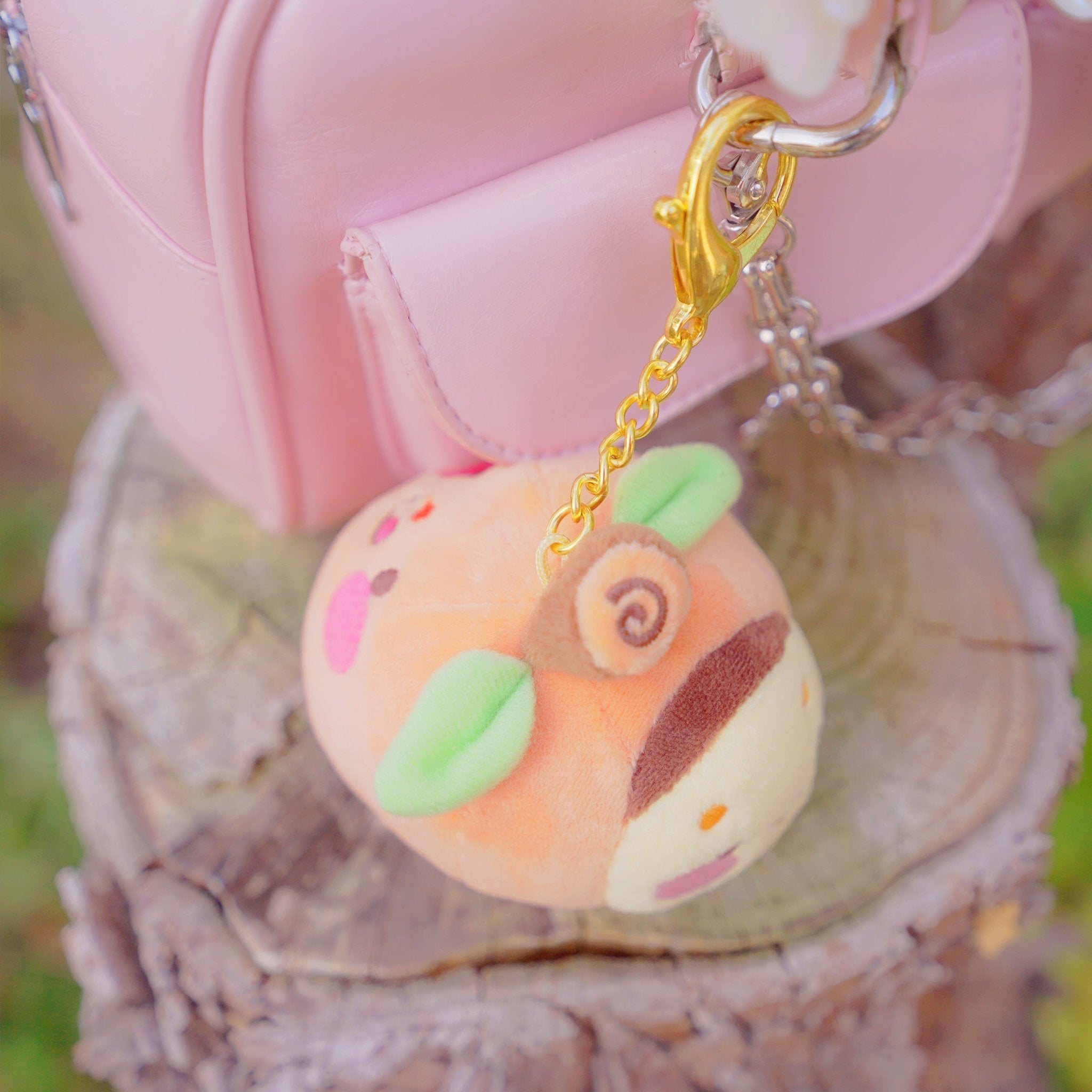 Pumpkin Bee Plush Keychain | Kawaii Autumn Bag Charm Katnipp character product
