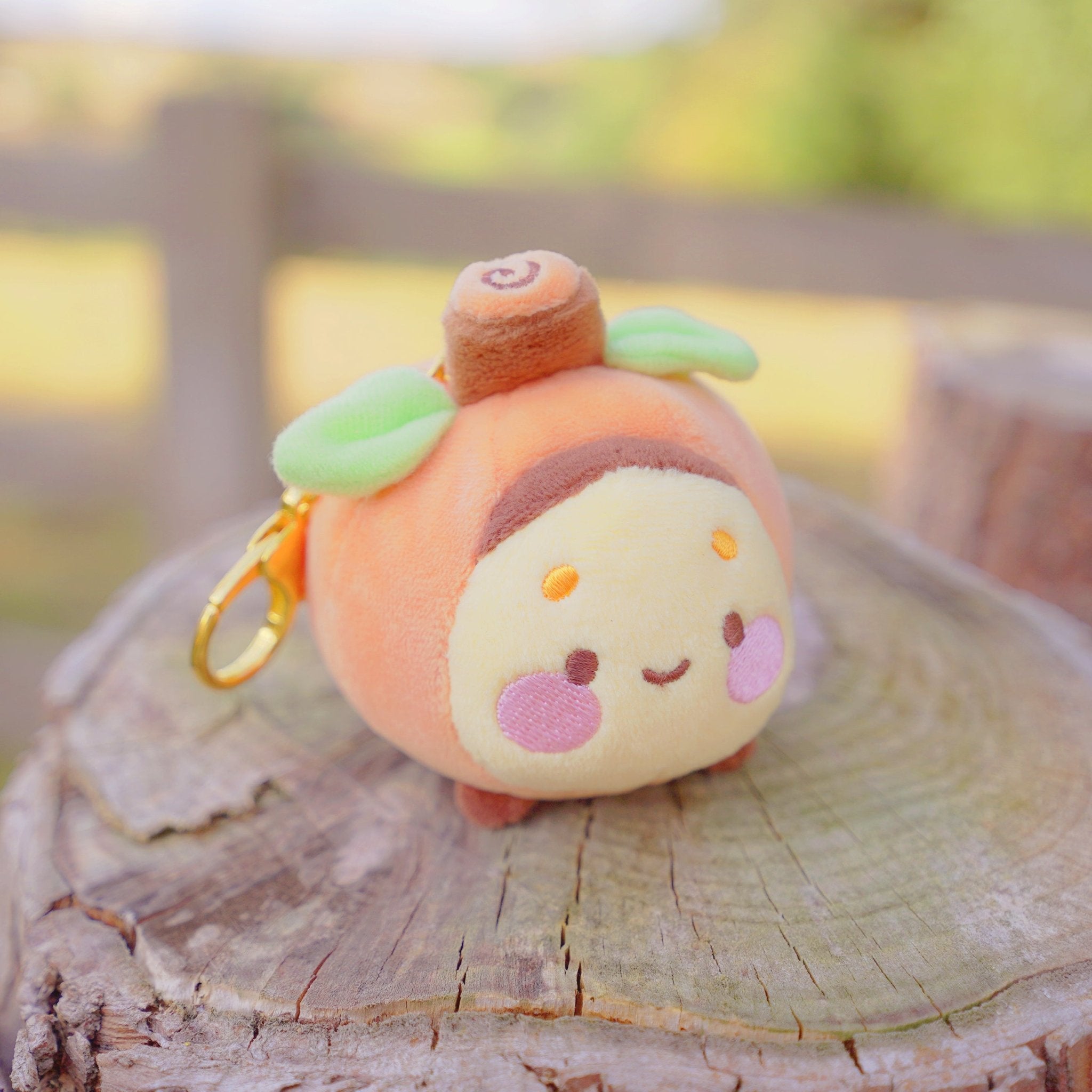 Pumpkin Bee Plush Keychain | Kawaii Autumn Bag Charm Katnipp character product