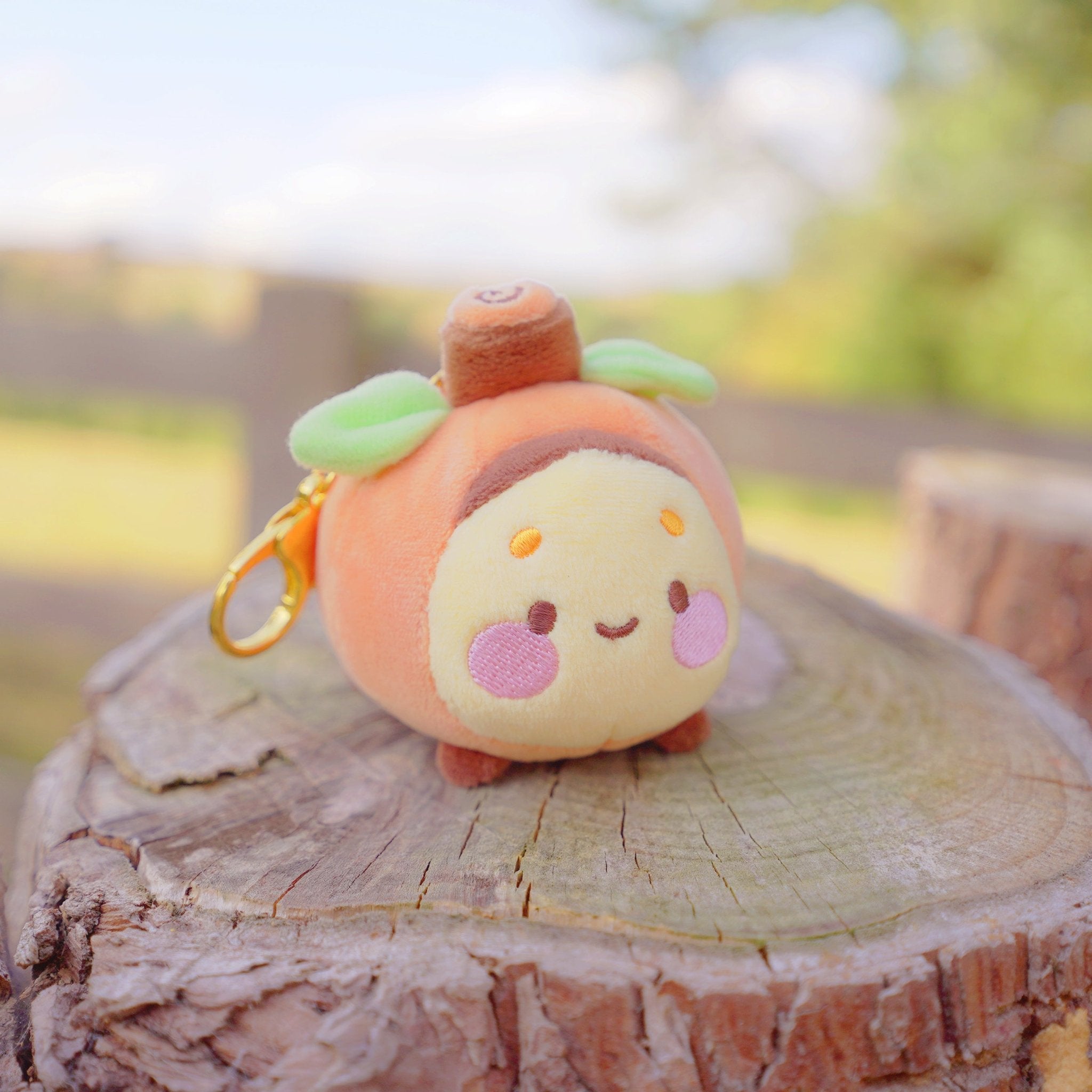 Pumpkin Bee Plush Keychain | Kawaii Autumn Bag Charm Katnipp character product