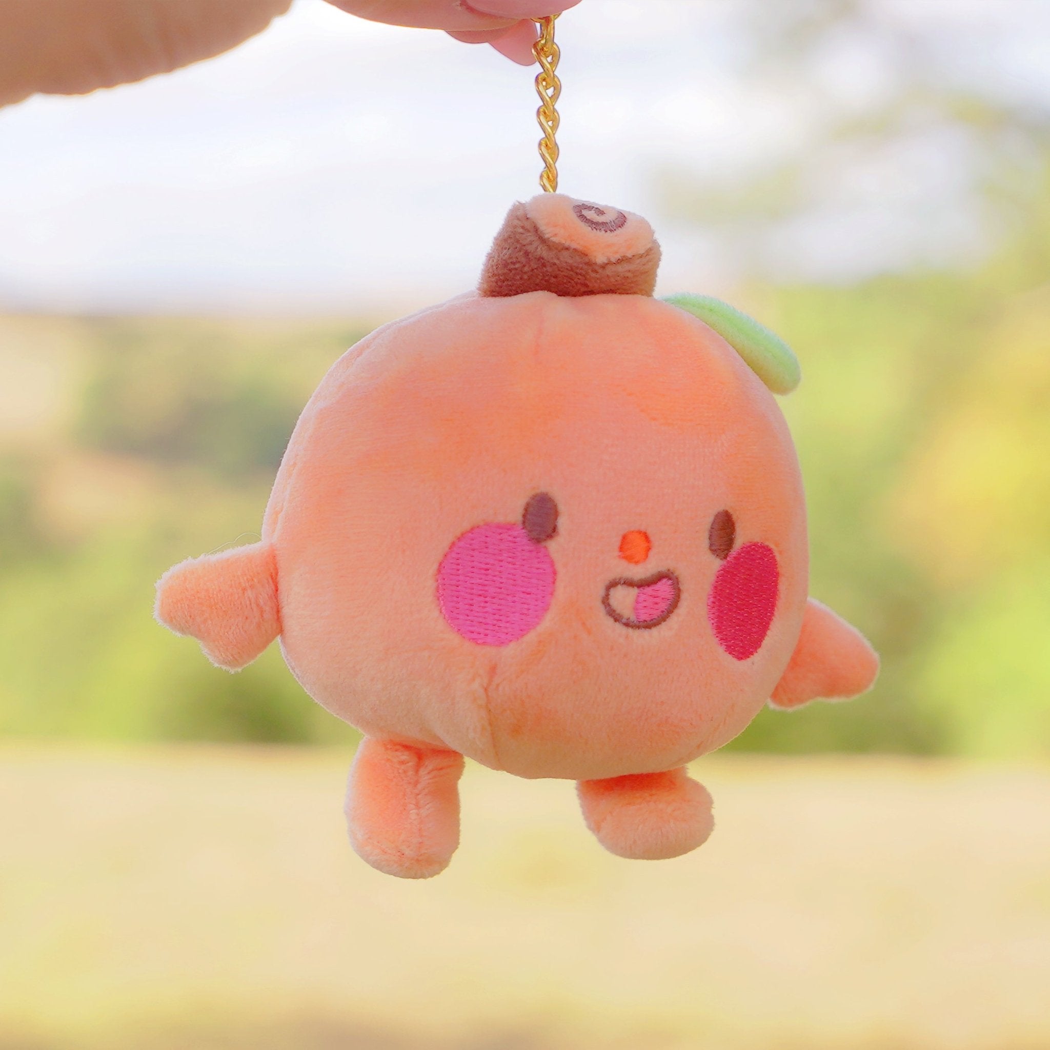 Pumpkin Plush Keychain | Kawaii Autumn Bag Charm Katnipp character product