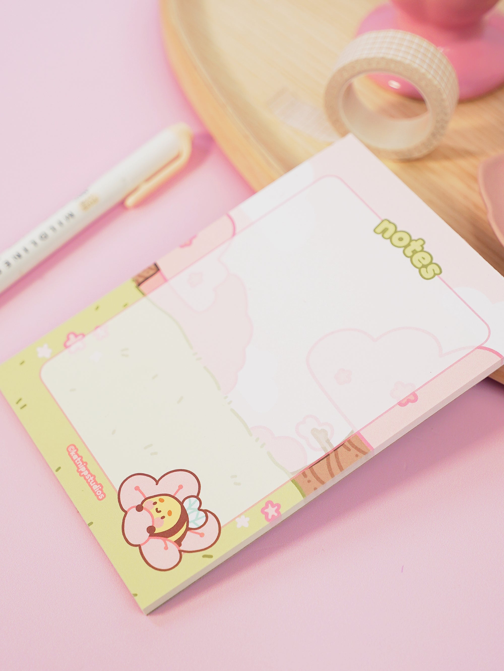 Sakura BumbleButt A6 50 Page Notepad - Katnipp Studios