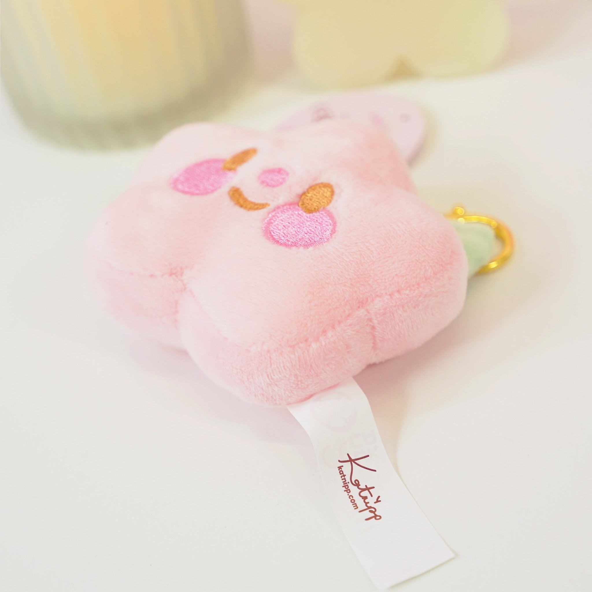 Sakura Flower Keychain Plushie - Cute Soft Plush Keychain Accessory for Bags & Keys Katnipp character product