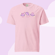 Saturn Cosmic Poses Heavyweight T-Shirt | Cute Celestial Planet Design Katnipp character product