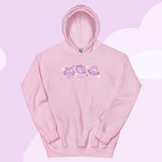 Saturn Cosmic Poses Hoodie | Cute Celestial Planet Design Katnipp character product