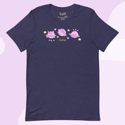 Saturn Cosmic Poses Lightweight T-Shirt | Cute Space Top Katnipp character product