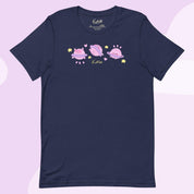 Saturn Cosmic Poses Lightweight T-Shirt | Cute Space Top Katnipp character product