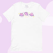 Saturn Cosmic Poses Lightweight T-Shirt | Cute Space Top Katnipp character product