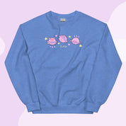 Saturn Cosmic Poses Sweatshirt | Cute Celestial Planet Design Katnipp character product