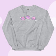 Saturn Cosmic Poses Sweatshirt | Cute Celestial Planet Design Katnipp character product