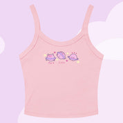 Saturn Cosmic Poses Vest Top | Celestial Kawaii Planet Design Katnipp character product