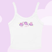 Saturn Cosmic Poses Vest Top | Celestial Kawaii Planet Design Katnipp character product