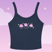 Saturn Cosmic Poses Vest Top | Celestial Kawaii Planet Design Katnipp character product