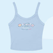Sea’s the Day | Kawaii Wave Crop Top | Y2K Pastel Aesthetic | Cute Ocean Tank Katnipp character product
