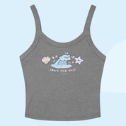 Sea’s the Day | Kawaii Wave Crop Top | Y2K Pastel Aesthetic | Cute Ocean Tank Katnipp character product