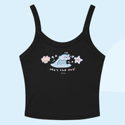 Sea’s the Day | Kawaii Wave Crop Top | Y2K Pastel Aesthetic | Cute Ocean Tank Katnipp character product
