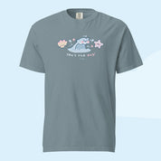 Sea’s the Day | Kawaii Wave T-Shirt | Comfort Colours Heavyweight Tee | Y2K Pastel Ocean Vibes 🐚✨ Katnipp character product