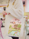 SECONDS Bloomin Beautiful Sakura & Bumblebutt Scene Tote Bag - Katnipp Studios