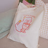 SECONDS More Bubble Less Trouble Tea Cat Tote Bag - Katnipp Studios