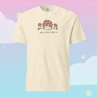 Shroomie Cottagecore Kawaii Mushroom T-Shirt | Cute Character Tee - Ivory / S