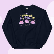 Spaced Out Saturn Sweatshirt | Cute Cosmic Planet Design Katnipp character product