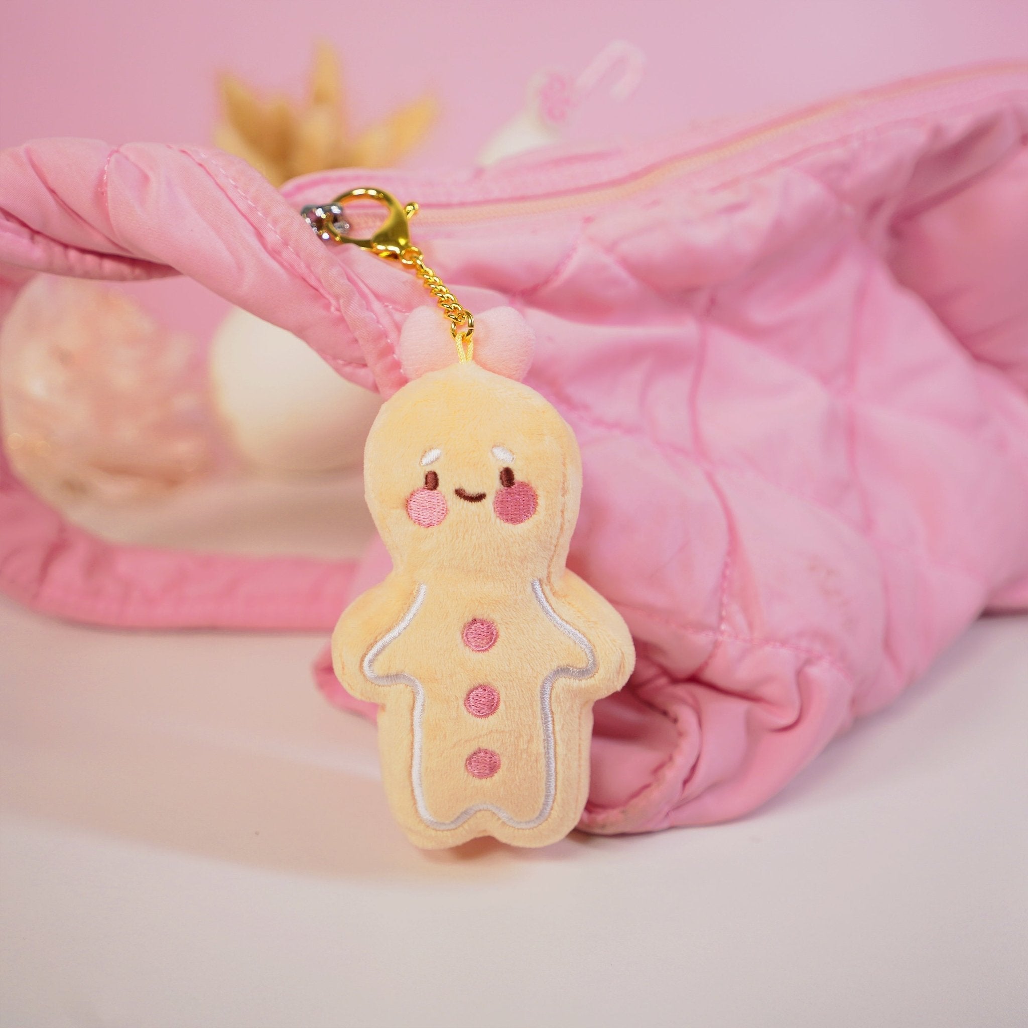 Spice Gingerbread Plush Keychain | Kawaii Gingerbread Bag Charm Katnipp character product