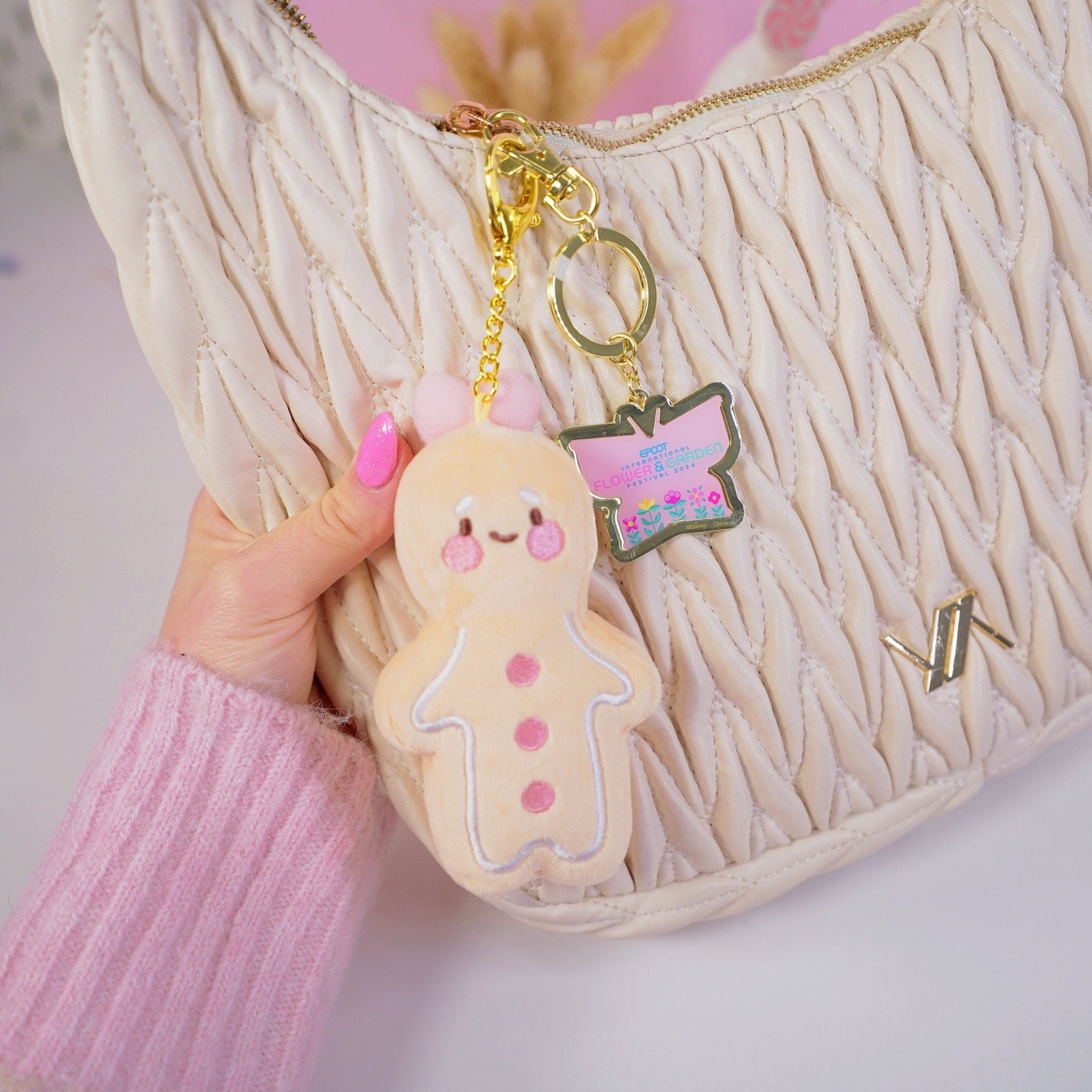 Spice Gingerbread Plush Keychain | Kawaii Gingerbread Bag Charm Katnipp character product