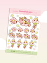 Spring Bumblebee Sakura Planner Sticker Sheet - Bumblebutt Design - BBS 003 - Katnipp Studios