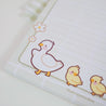 Spring Ducks & Daffodils: A5 Kawaii Lined Letter Paper Notepad - Floral Spring Stationery for Creative Writing and Planning - Katnipp Studios