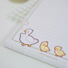 Spring Ducks & Daffodils: A5 Kawaii Lined Letter Paper Notepad - Floral Spring Stationery for Creative Writing and Planning - Katnipp Studios