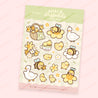 Spring Ducks and Daffodils - A5 Spring Waterproof Vinyl Sticker Sheet - Bumblebutt & Friend's - DAF001 - Katnipp Studios