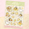 Spring Ducks and Daffodils - A5 Spring Waterproof Vinyl Sticker Sheet - Bumblebutt & Friend's - DAF001 - Katnipp Studios