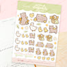 Spring Ducks & Daffodils: A6 Kawaii Sticker Sheet - Satsuma the Cat, Katnipp Ducklings, Mother Duck - Kawaii Stickers - DAF004 - Katnipp Studios