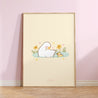 Spring Ducks & Daffodils Art Print - Katnipp Studios