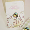 Spring Ducks & Daffodils: Bumblebutt Sleepy Daisy Enamel Pin - Katnipp Studios