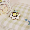 Spring Ducks & Daffodils: Bumblebutt Sleepy Daisy Enamel Pin - Katnipp Studios