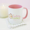 Spring Ducks and Daffodils: Funny Katnipp Duckling Kawaii Ceramic Mug - 'Feeling Ducky' - Katnipp Studios