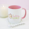 Spring Ducks and Daffodils: Funny Katnipp Duckling Kawaii Ceramic Mug - 'Feeling Ducky' - Katnipp Studios