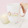 Spring Ducks and Daffodils: Funny Katnipp Duckling Kawaii Ceramic Mug - 'Feeling Ducky' - Katnipp Studios