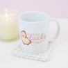 Spring Ducks and Daffodils: Funny Katnipp Duckling Kawaii Ceramic Mug - 'For Duck's Sake' - Katnipp Studios