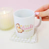 Spring Ducks and Daffodils: Funny Katnipp Duckling Kawaii Ceramic Mug - 'For Duck's Sake' - Katnipp Studios