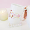 Spring Ducks and Daffodils: Funny Katnipp Duckling Kawaii Ceramic Mug - 'For Duck's Sake' - Katnipp Studios