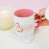 Spring Ducks and Daffodils: Funny Katnipp Duckling Kawaii Ceramic Mug - 'For Duck's Sake' - Katnipp Studios