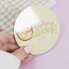 Spring Ducks & Daffodils: Katnipp Duckling Coaster - 'Feeling Ducky' Funny kawaii coaster - Katnipp Studios