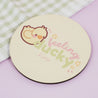 Spring Ducks & Daffodils: Katnipp Duckling Coaster - 'Feeling Ducky' Funny kawaii coaster - Katnipp Studios