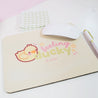 Spring Ducks & Daffodils Katnipp Duckling Mouse Pad - 'Feeling Ducky' - Katnipp Studios