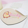 Spring Ducks & Daffodils: Katnipp Duckling Mouse Pad - 'For Duck's Sake' - Katnipp Studios