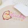 Spring Ducks & Daffodils: Katnipp Duckling Mouse Pad - 'For Duck's Sake' - Katnipp Studios