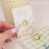 Spring Ducks & Daffodils: Mini Spring Duckling Kawaii Enamel Pin - Katnipp Studios